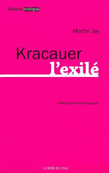Kracauer l'Exile (9782356872753-front-cover)