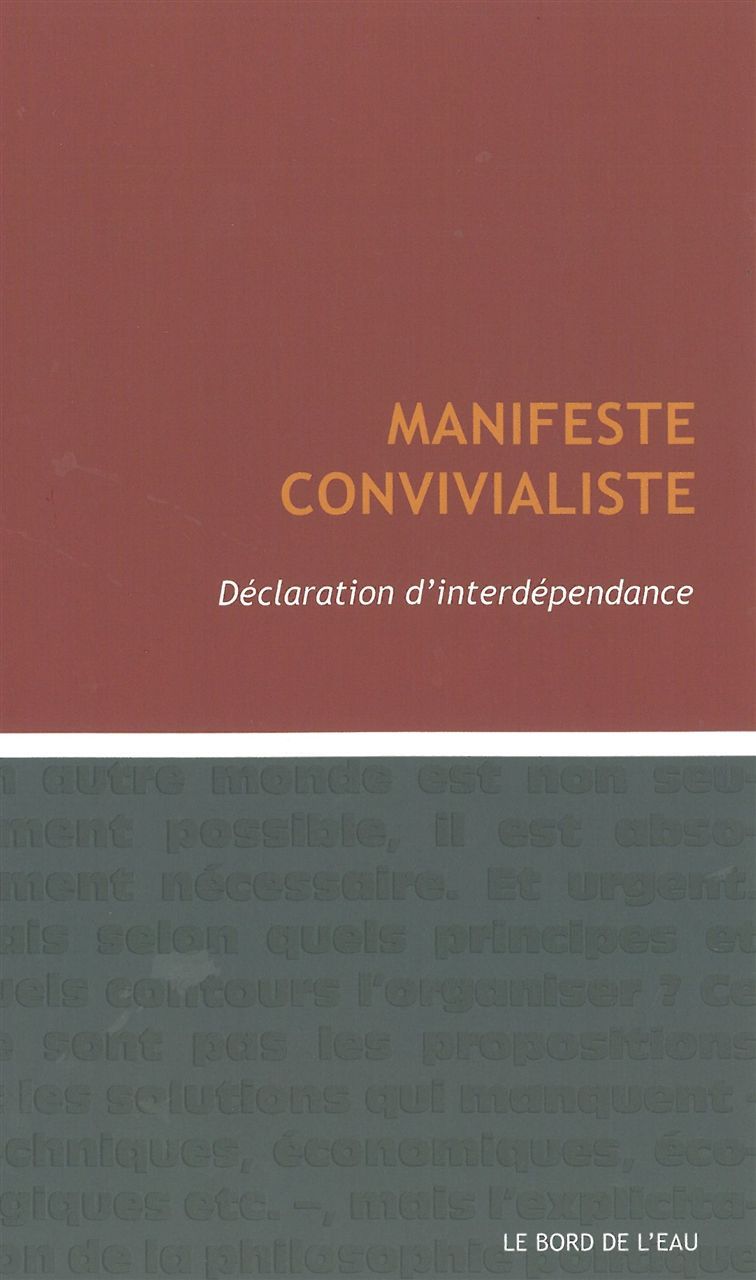 Manifeste Convivialiste, Declaration d'Interdependence (9782356872517-front-cover)