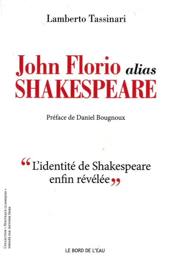 John Florio Alias Shakespeare (9782356874474-front-cover)