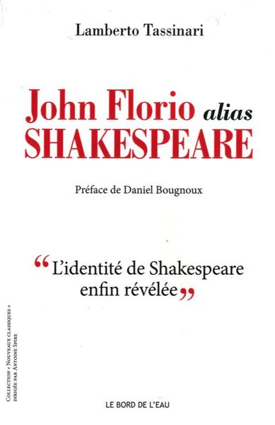John Florio Alias Shakespeare (9782356874474-front-cover)