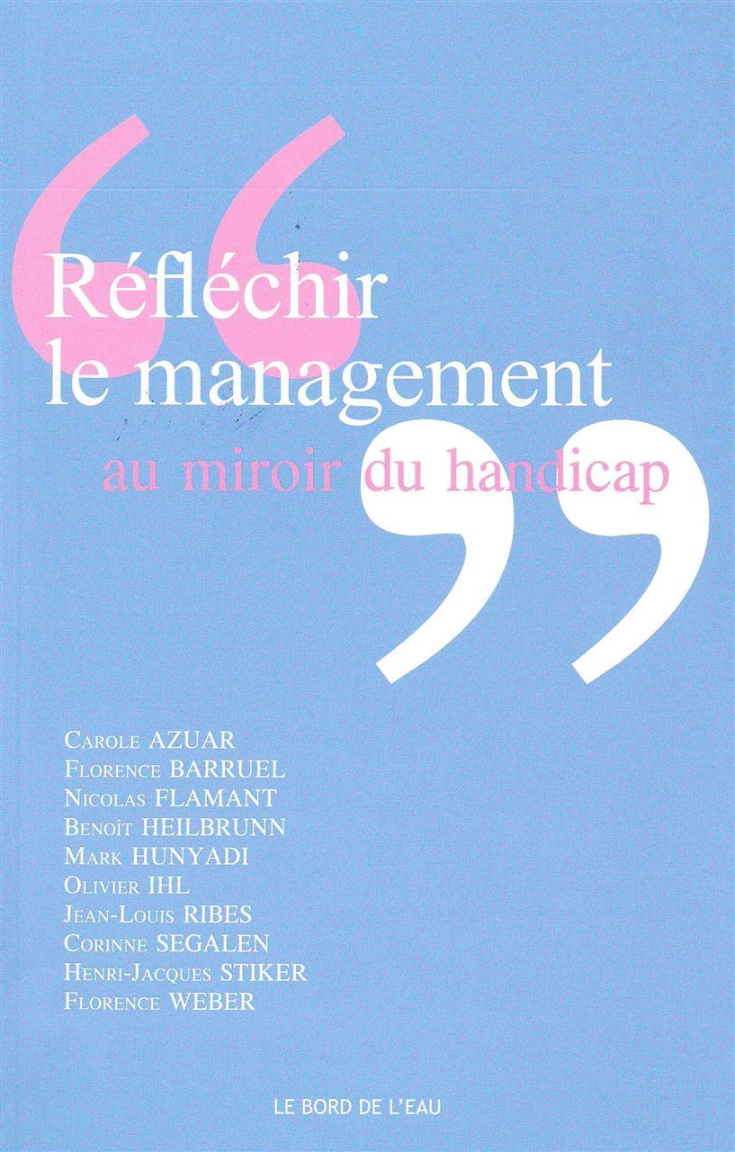 Reflechir le Management au Miroir du Handicap (9782356872784-front-cover)