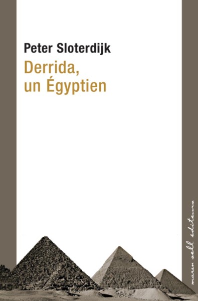 DERRIDA UN EGYPTIEN (9782350040592-front-cover)