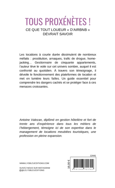 Tous proxénètes !, Ce que tout loueur « d'Airbnb » devrait savoir (9791043701702-back-cover)