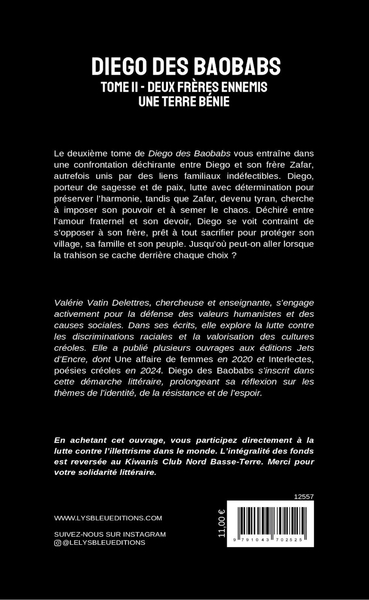 Diego des Baobabs, Tome II : Deux frères ennemis Une terre bénie (9791043702525-back-cover)