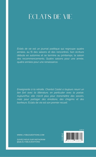 Éclats de vie, Journal poétique (9791043704833-back-cover)
