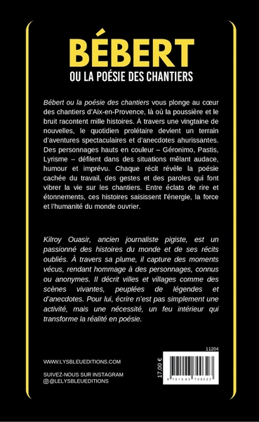 Bébert, Ou la poésie des chantiers (9791043700323-back-cover)