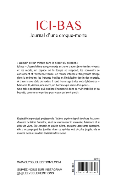 Ici-bas, Journal d'une croque-morte (9791043702648-back-cover)