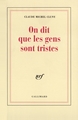 On dit que les gens sont tristes nouvelles (9782070726431-front-cover)