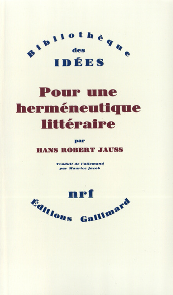 Pour une herméneutique littéraire (9782070711734-front-cover)