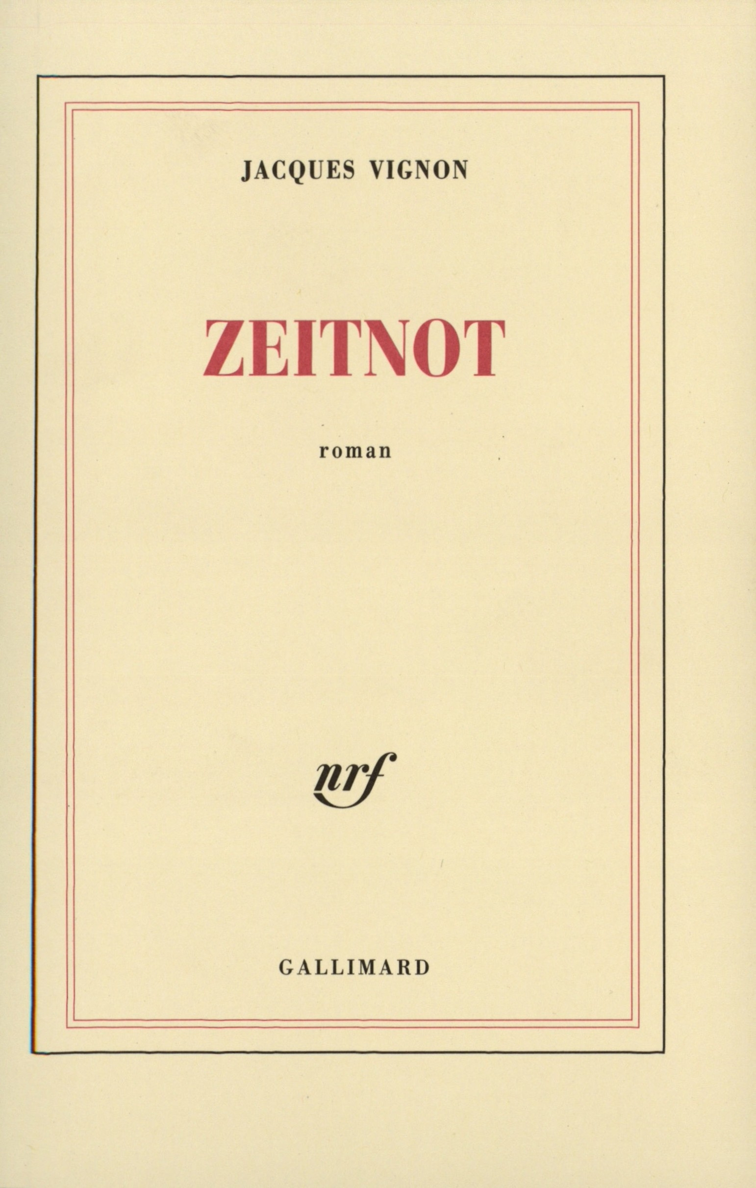Zeitnot (9782070761272-front-cover)