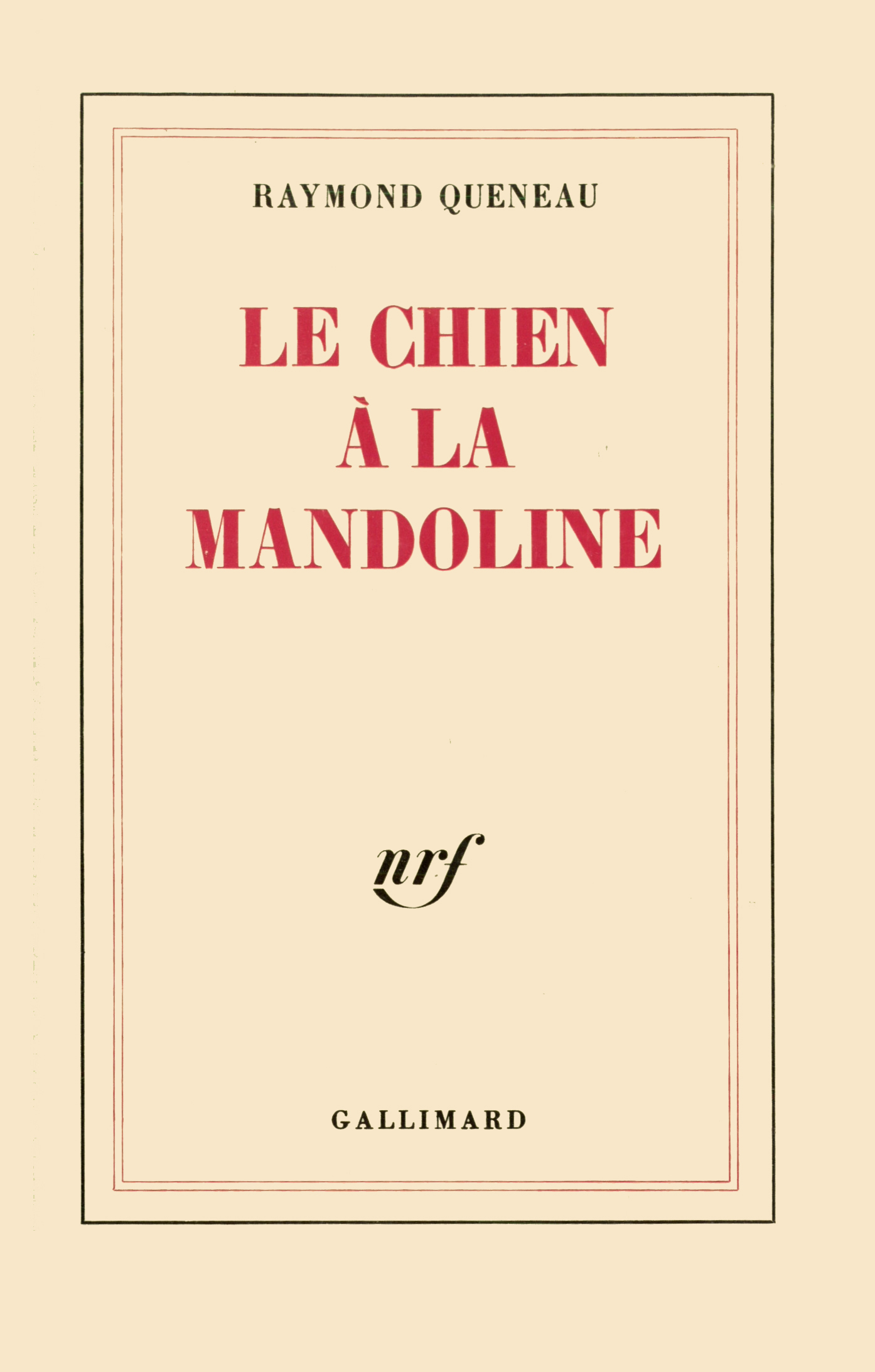 Le Chien à la mandoline (9782070709502-front-cover)