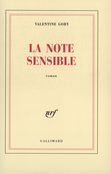 La Note sensible (9782070765416-front-cover)