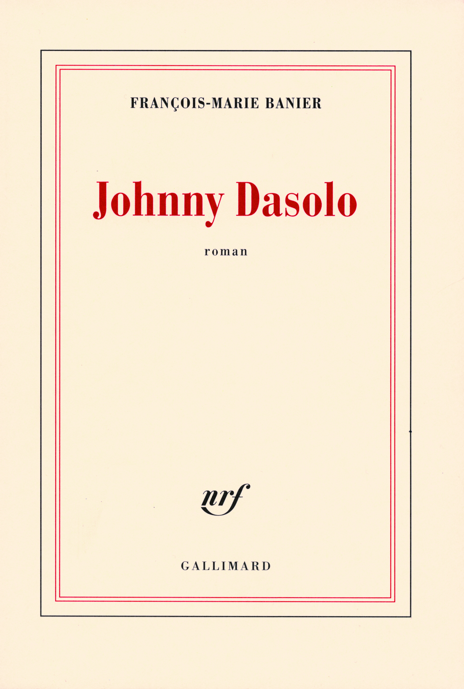 Johnny Dasolo roman (9782070786084-front-cover)