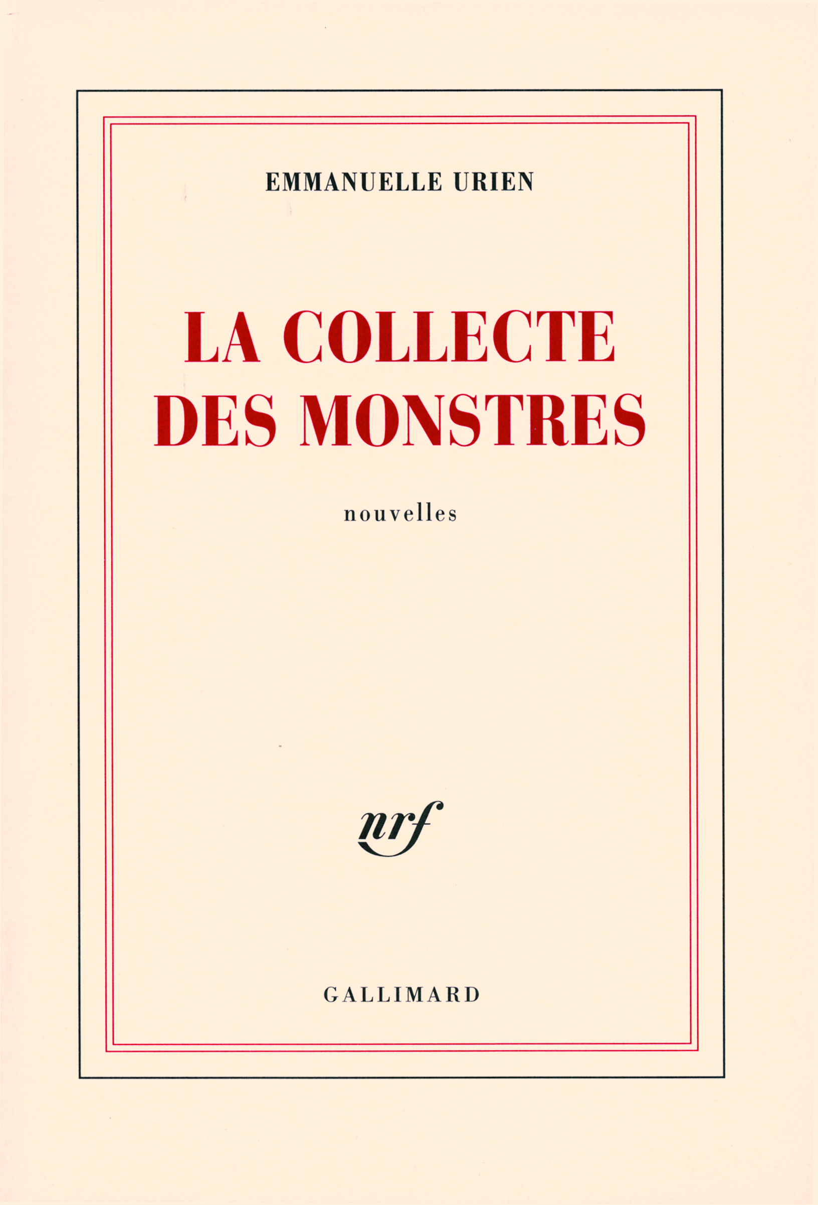 La collecte des monstres (9782070783571-front-cover)