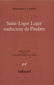 Saint-Leger Leger traducteur de Pindare (9782070707812-front-cover)