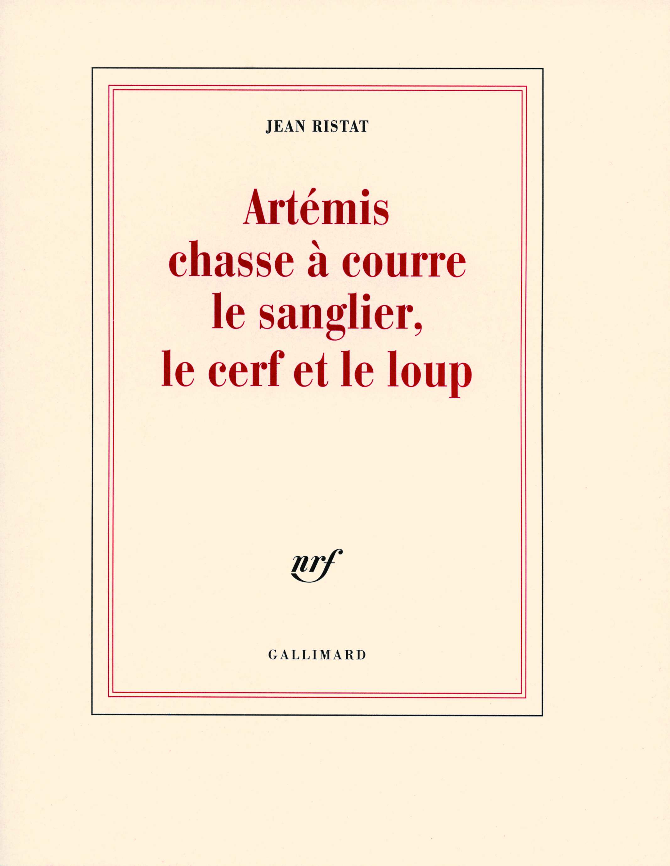 Artémis chasse à courre le sanglier, le cerf et le loup (9782070786749-front-cover)