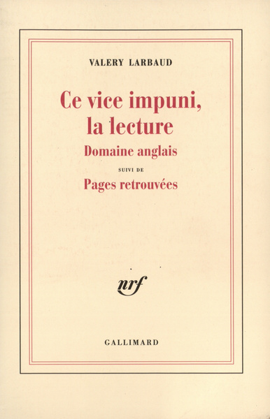 Ce vice impuni, la lecture, Domaine anglais (9782070752058-front-cover)