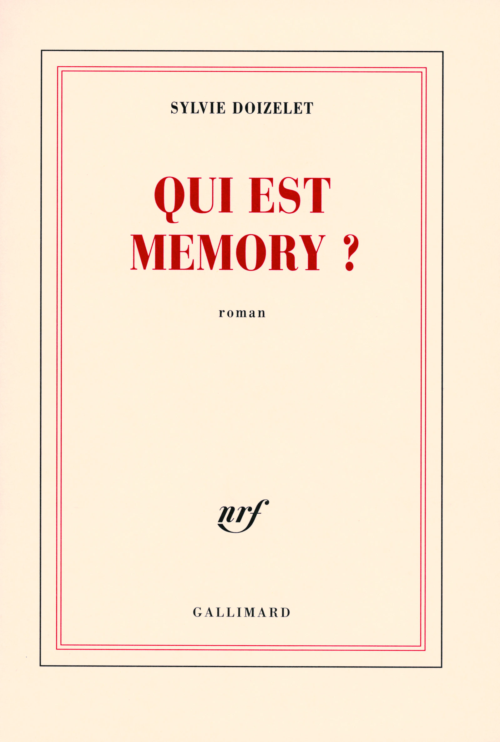 Qui est Memory ? (9782070779802-front-cover)