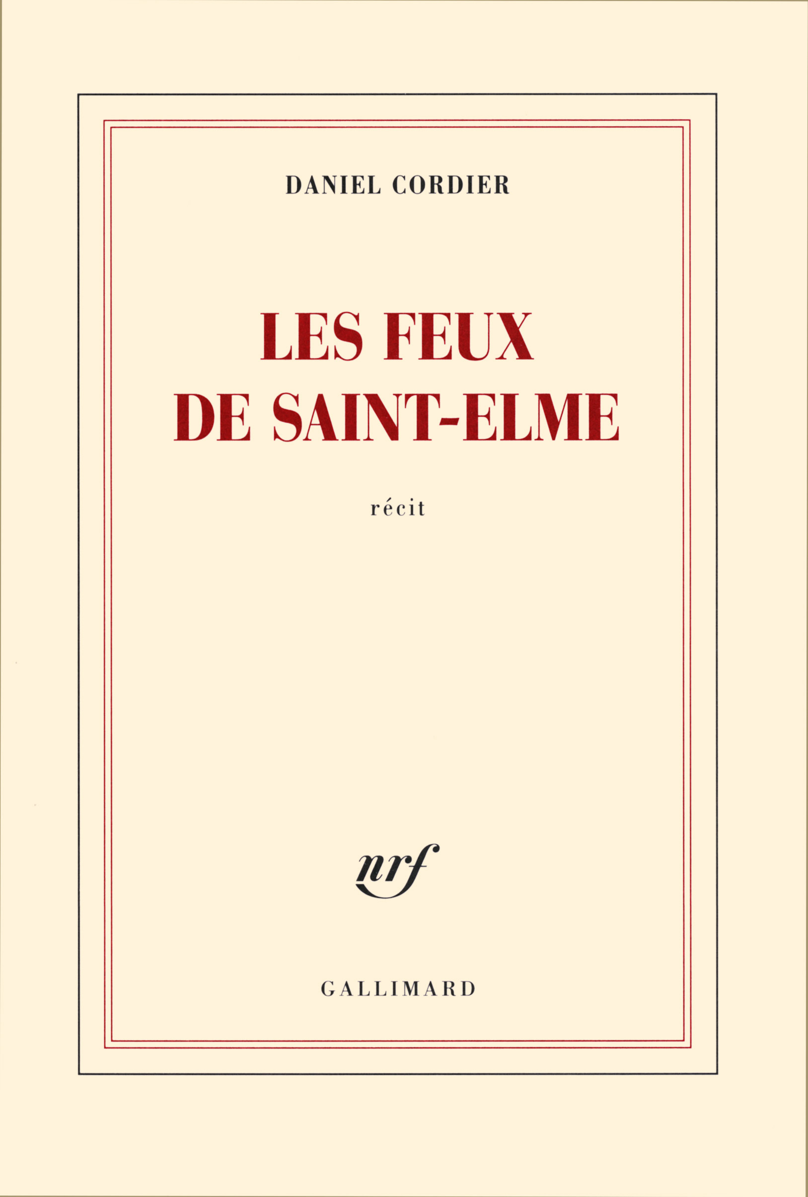 Les feux de Saint-Elme (9782070786343-front-cover)