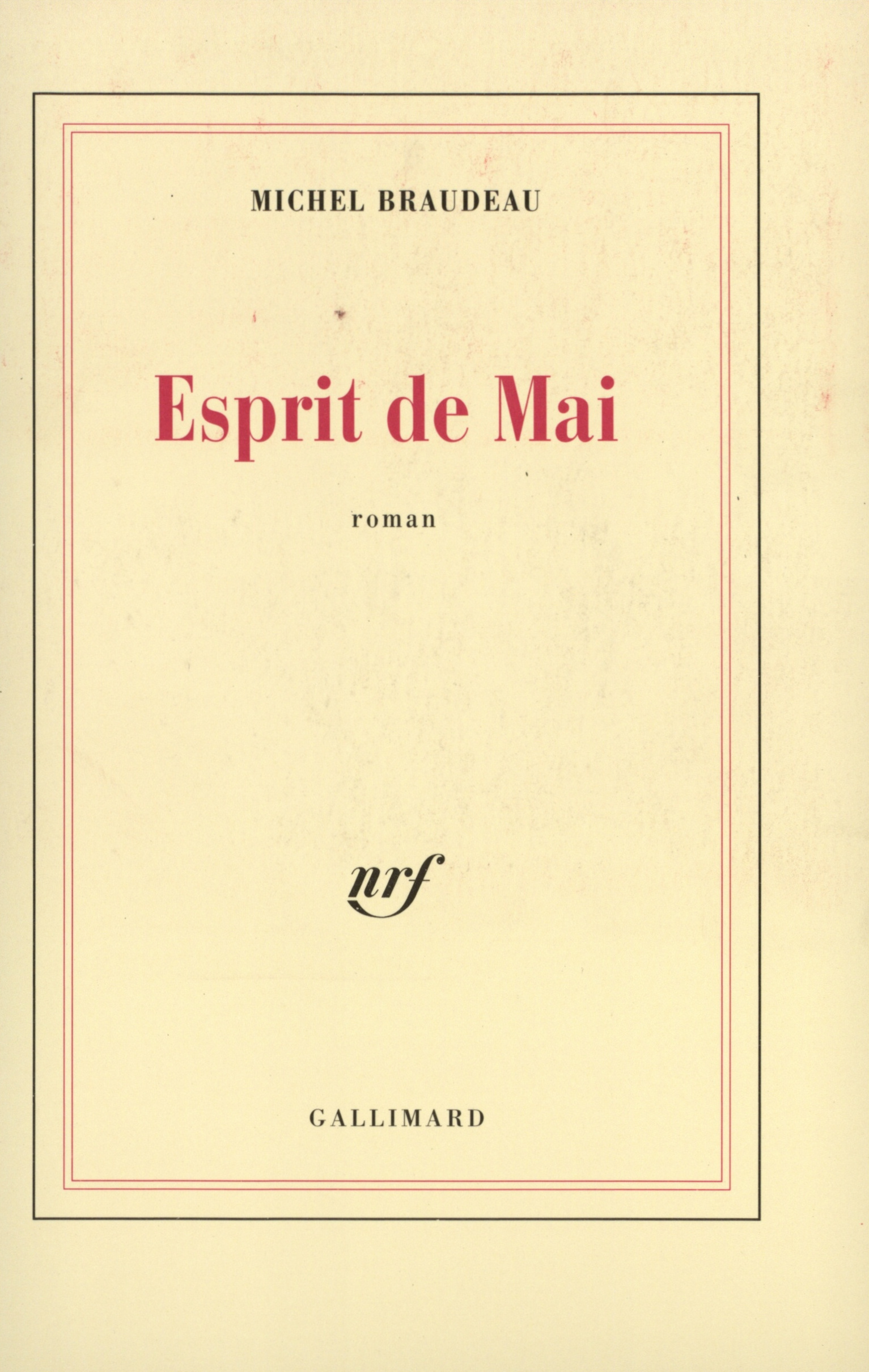 Esprit de Mai (9782070742530-front-cover)