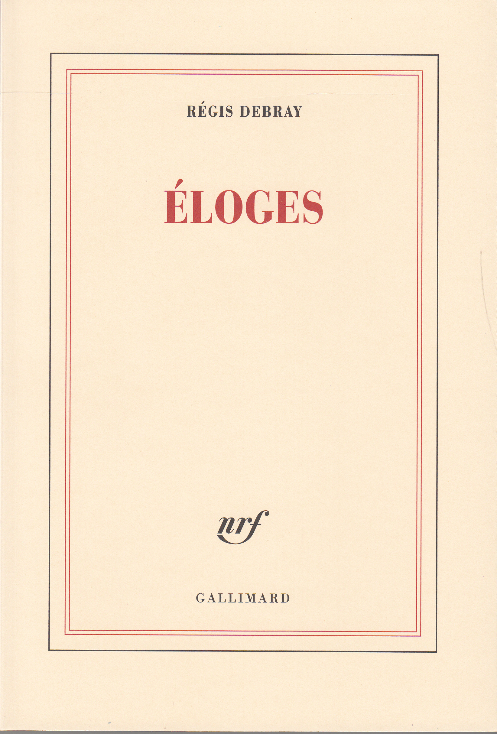 Éloges (9782070708147-front-cover)