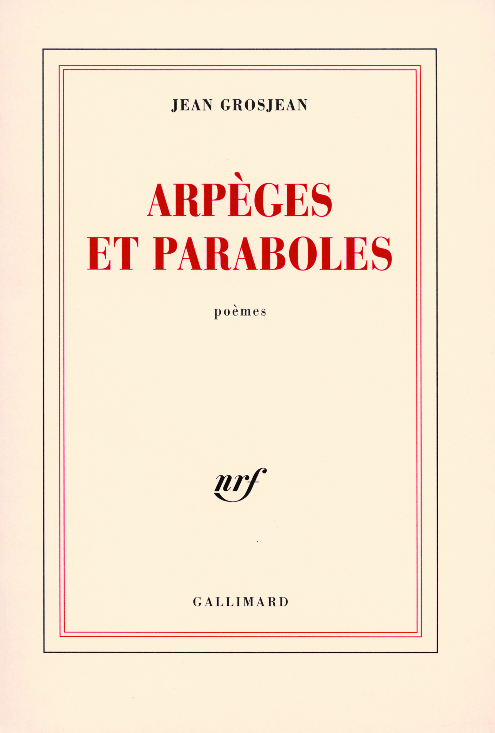 Arpèges et paraboles (9782070784417-front-cover)