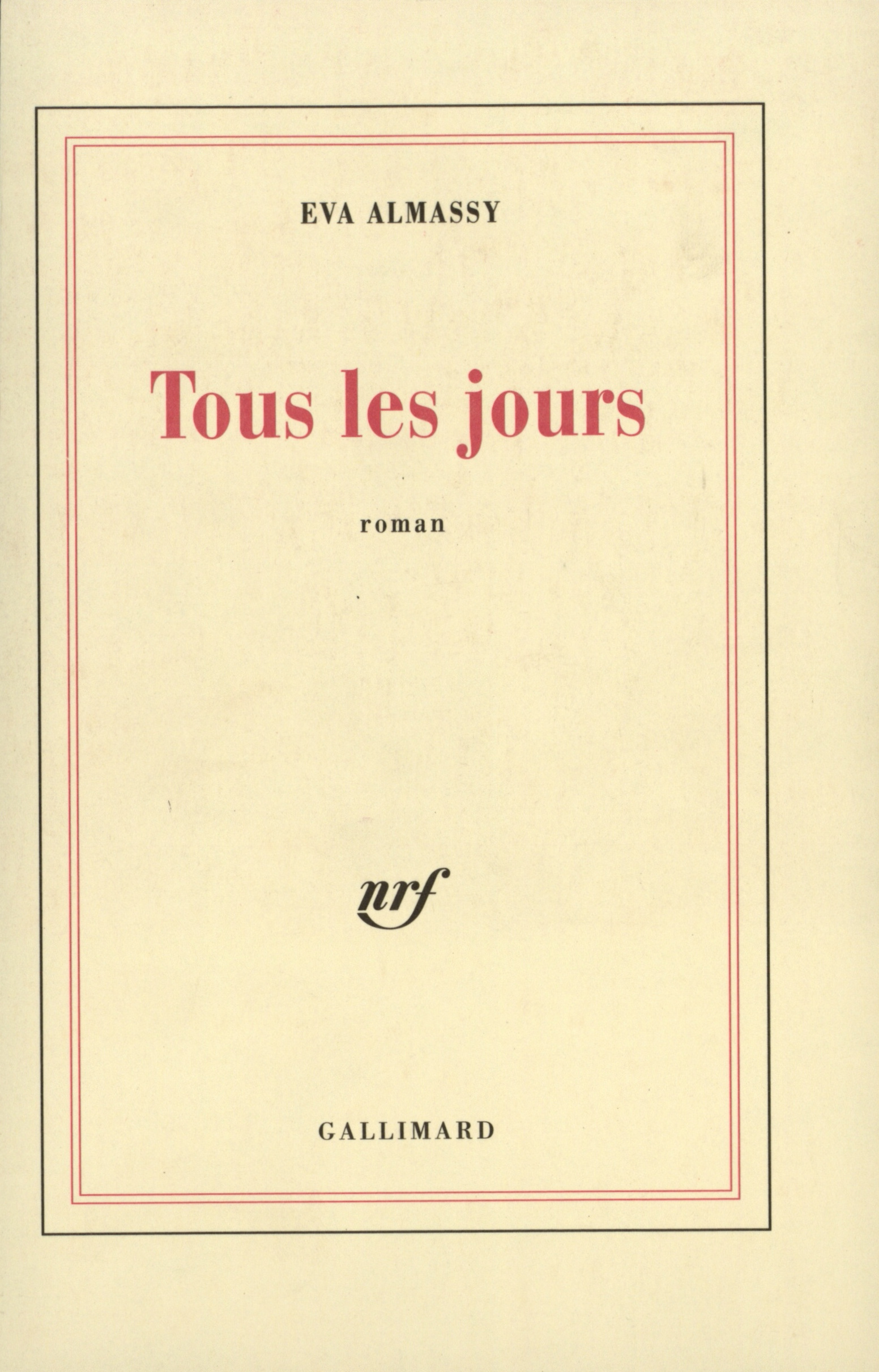 Tous les jours (9782070756551-front-cover)