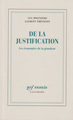 De la justification, Les économies de la grandeur (9782070722549-front-cover)