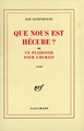 Que nous est Hécube ? ou Un plaidoyer pour l'humain (9782070700981-front-cover)