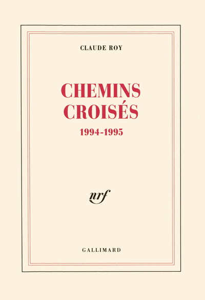 Chemins croisés, 1994-1995 (9782070747900-front-cover)