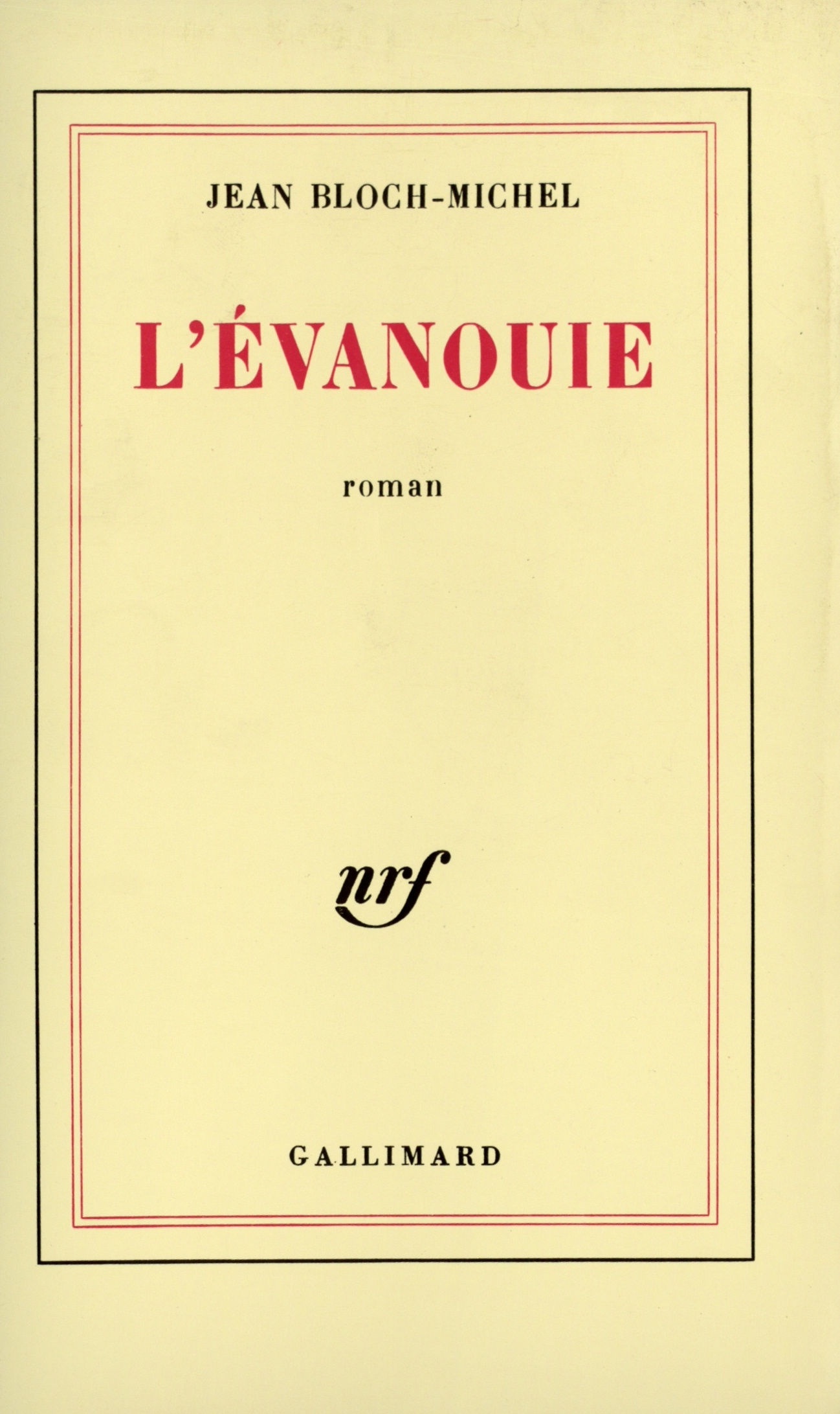 L'évanouie (9782070704606-front-cover)