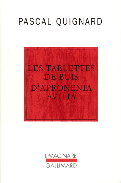 Les Tablettes de buis d'Apronenia Avitia (9782070715206-front-cover)