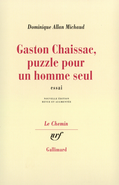 Gaston Chaissac, puzzle pour un homme seul (9782070726790-front-cover)