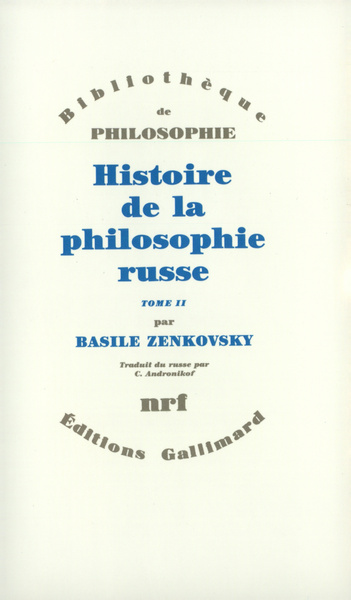 Histoire de la philosophie russe (9782070725144-front-cover)