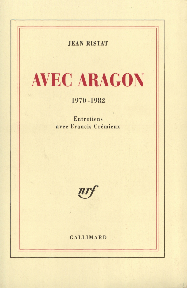 Avec Aragon, (1970-1982) (9782070765379-front-cover)