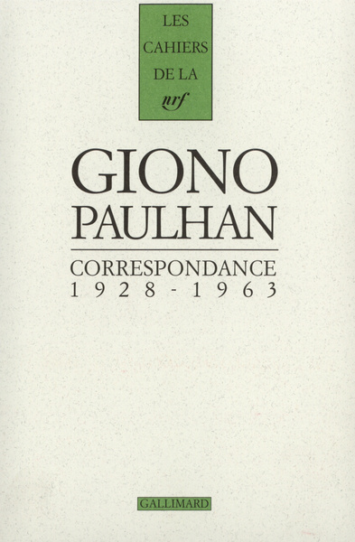 Correspondance, (1928-1963) (9782070756698-front-cover)