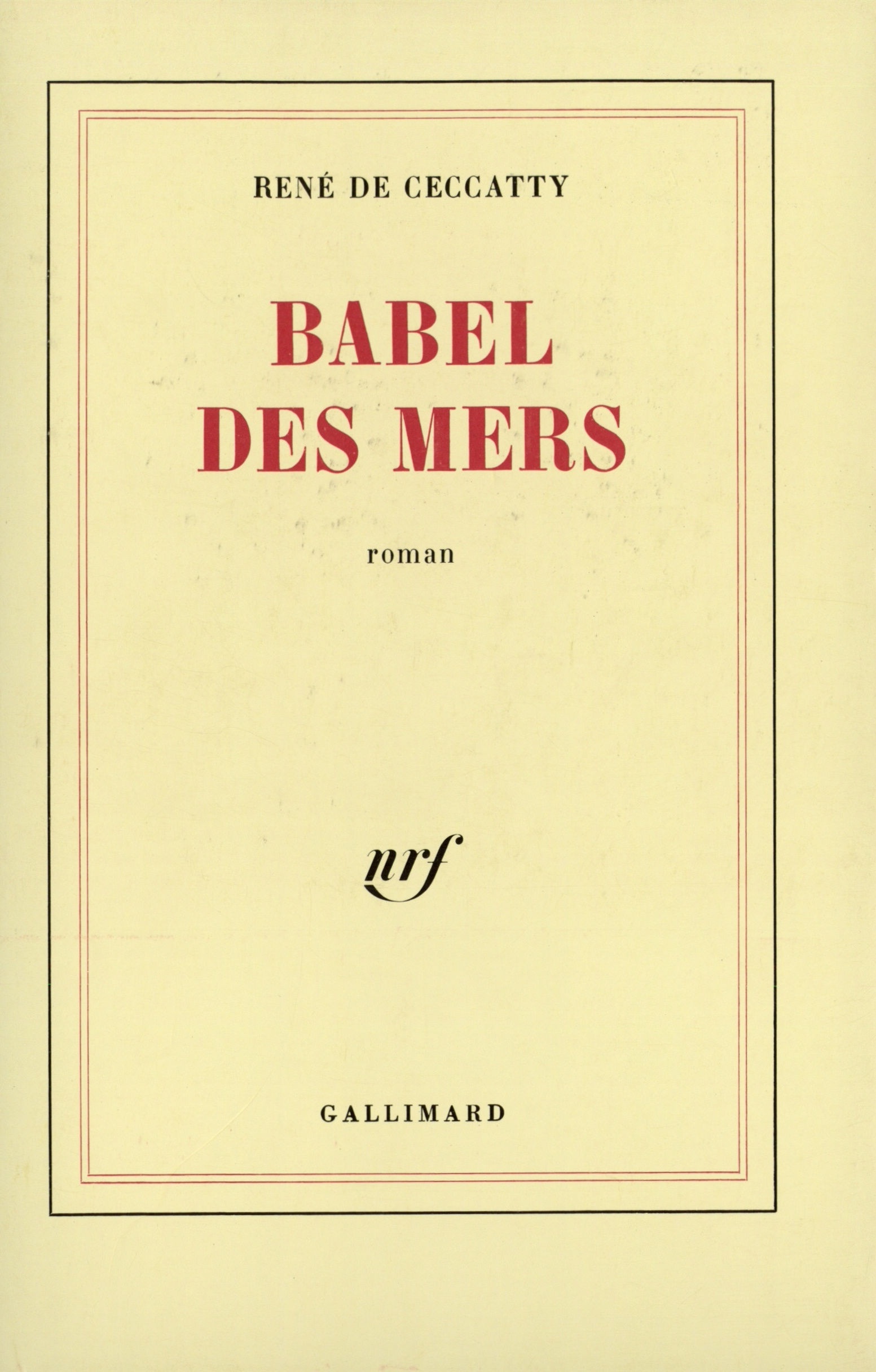 Babel des mers (9782070707355-front-cover)