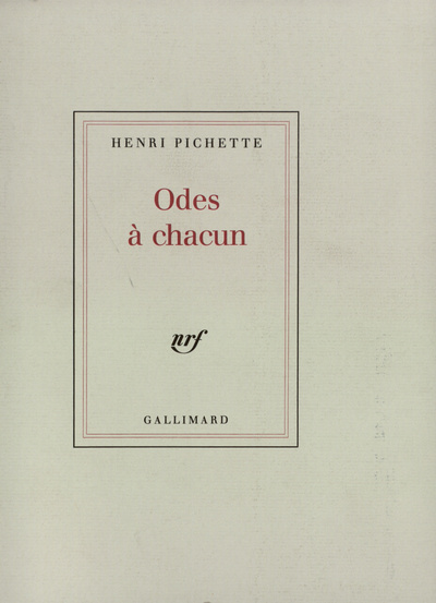 Odes à chacun (9782070712243-front-cover)
