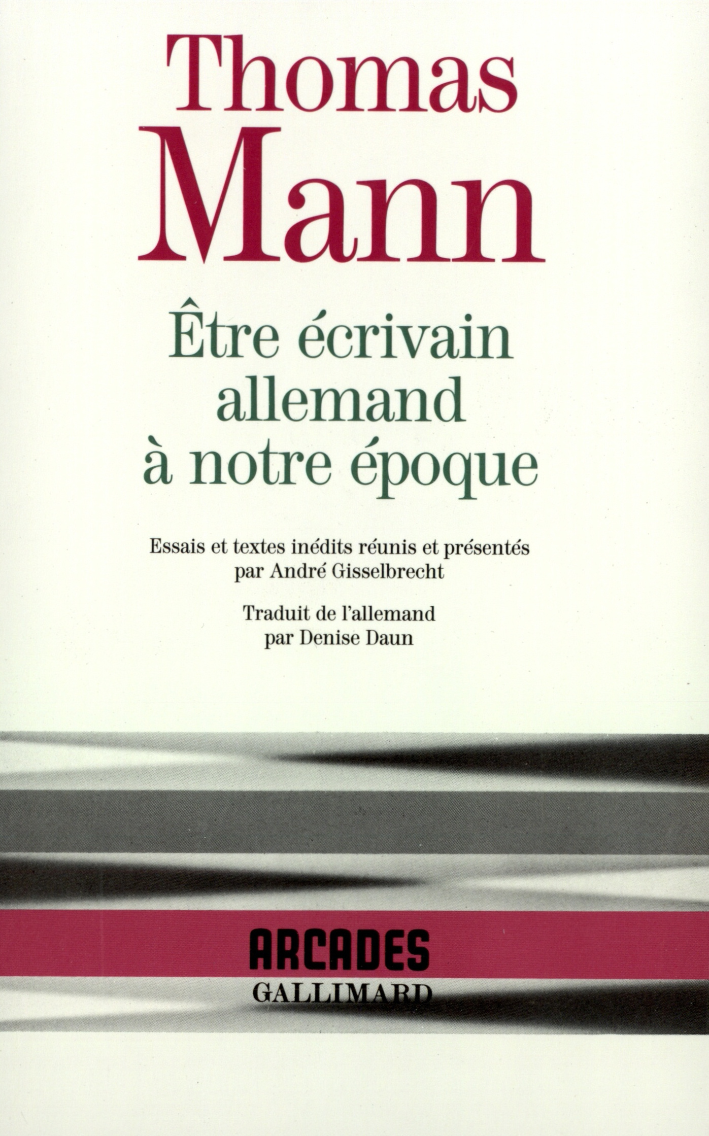 Être écrivain allemand à notre époque (9782070732562-front-cover)