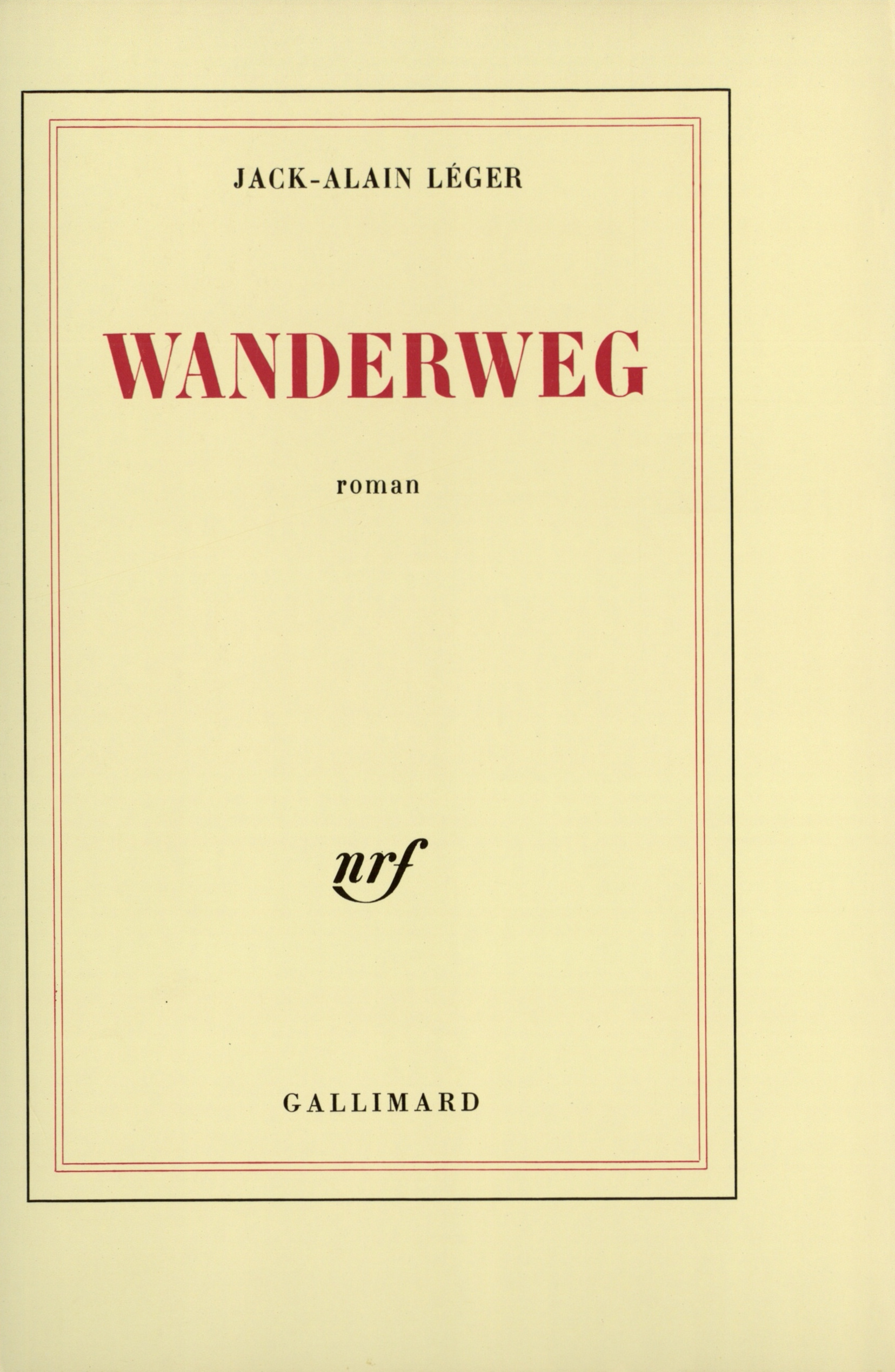 Wanderweg (9782070707621-front-cover)
