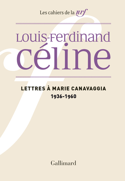 Lettres à Marie Canavaggia, (1936-1960) (9782070784233-front-cover)