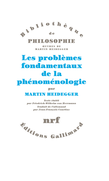 Les problèmes fondamentaux de la phénoménologie (9782070701872-front-cover)
