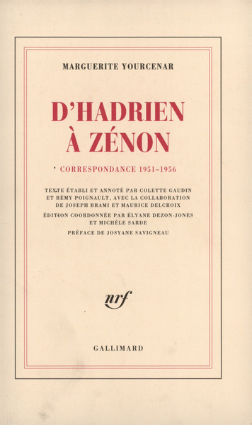 D'Hadrien à Zénon, Correspondance 1951-1956 (9782070756841-front-cover)