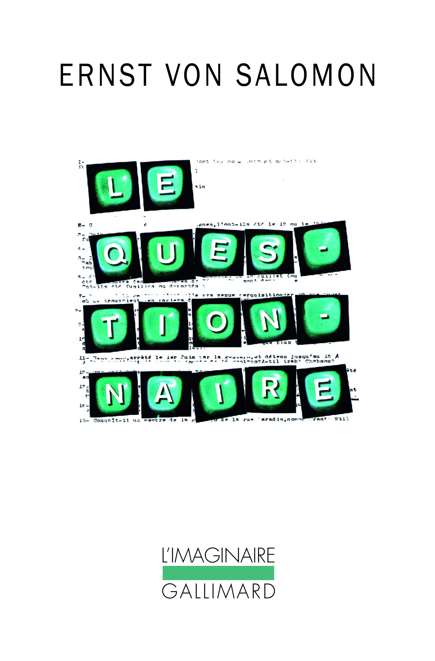 Le questionnaire (9782070770267-front-cover)