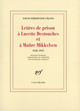 Lettres de prison à Lucette Destouches & à Maître Mikkelsen, (1945-1947) (9782070737116-front-cover)