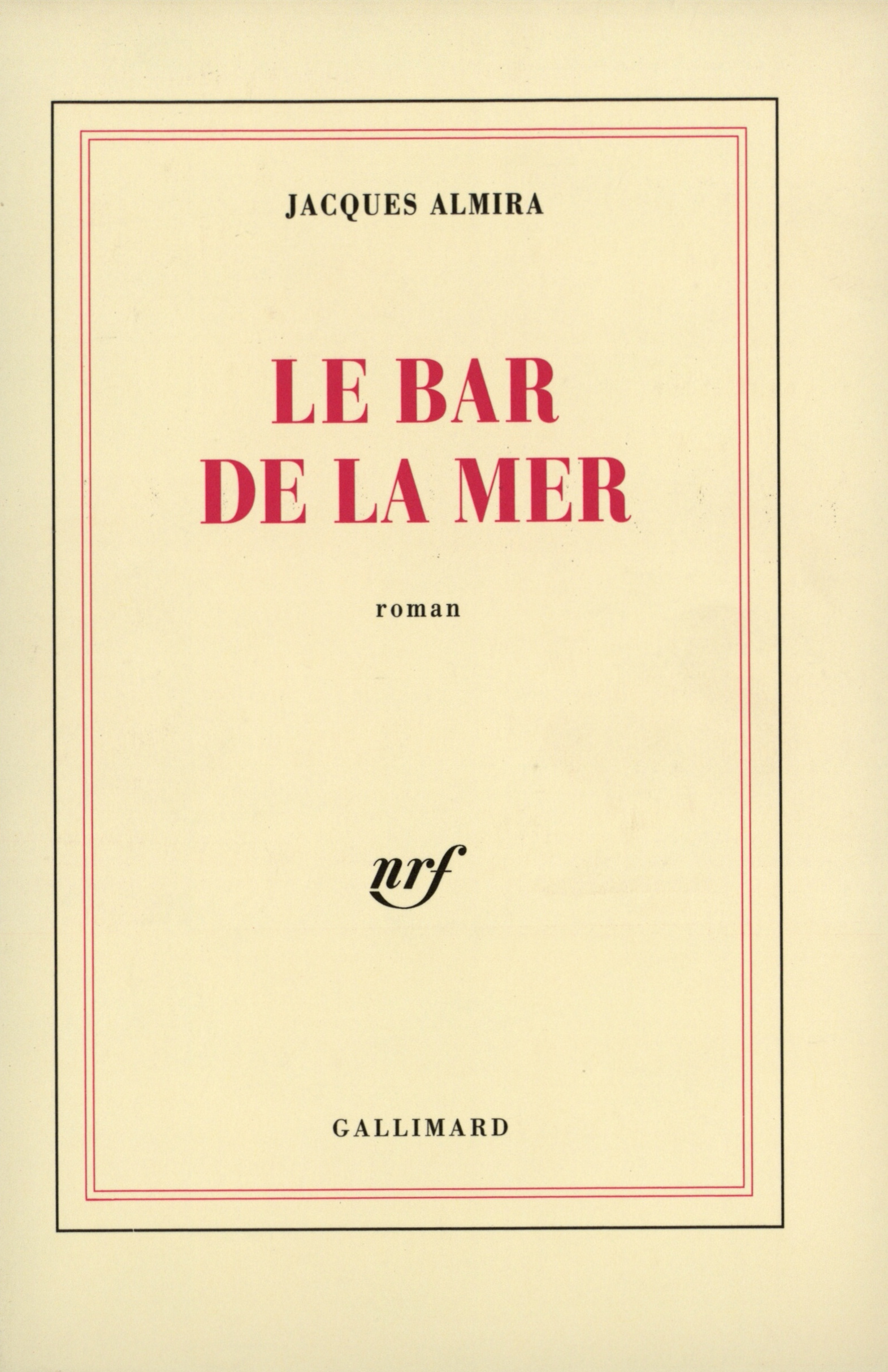 Le Bar de la Mer (9782070726837-front-cover)