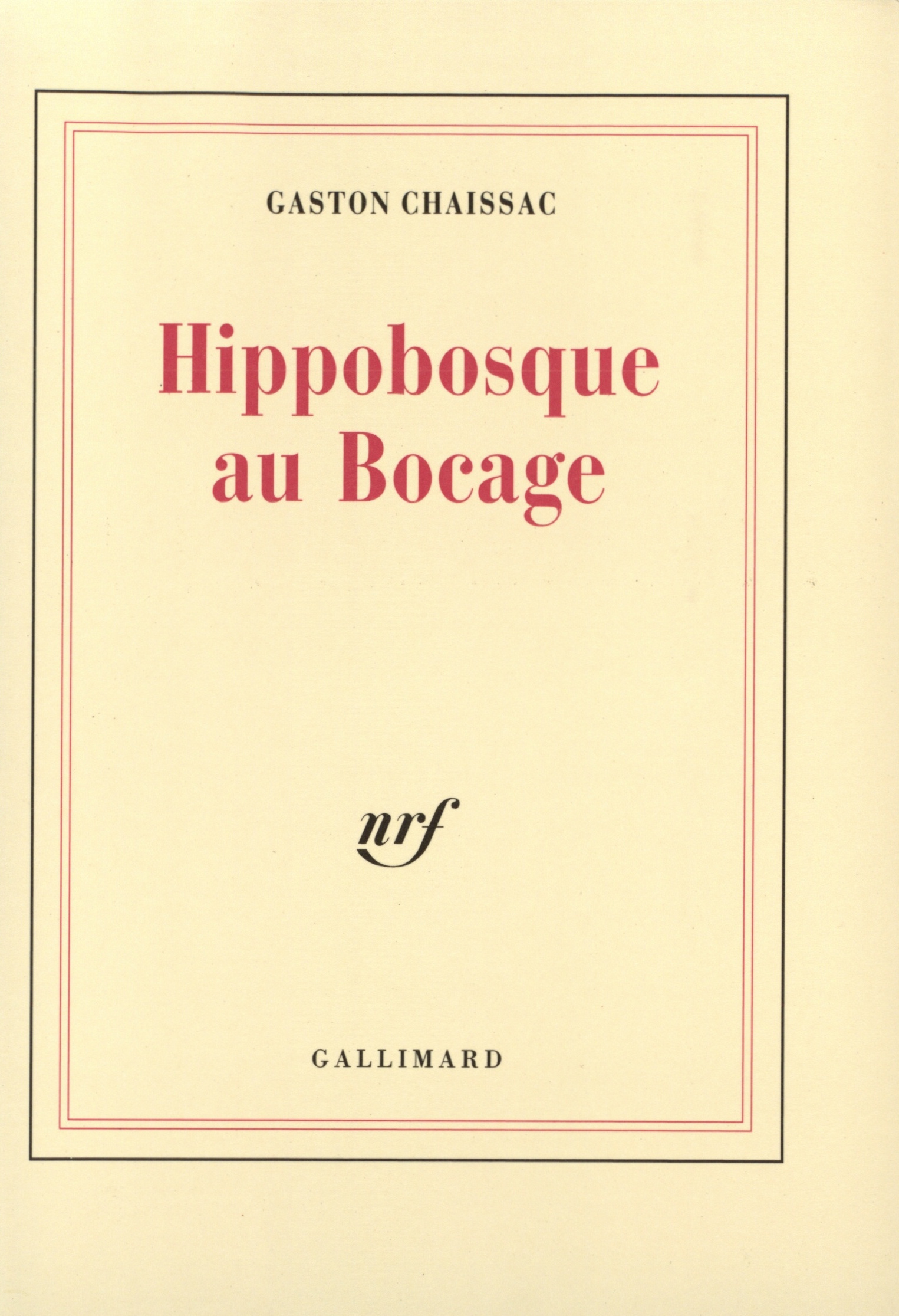 Hippobosque au Bocage (9782070718986-front-cover)