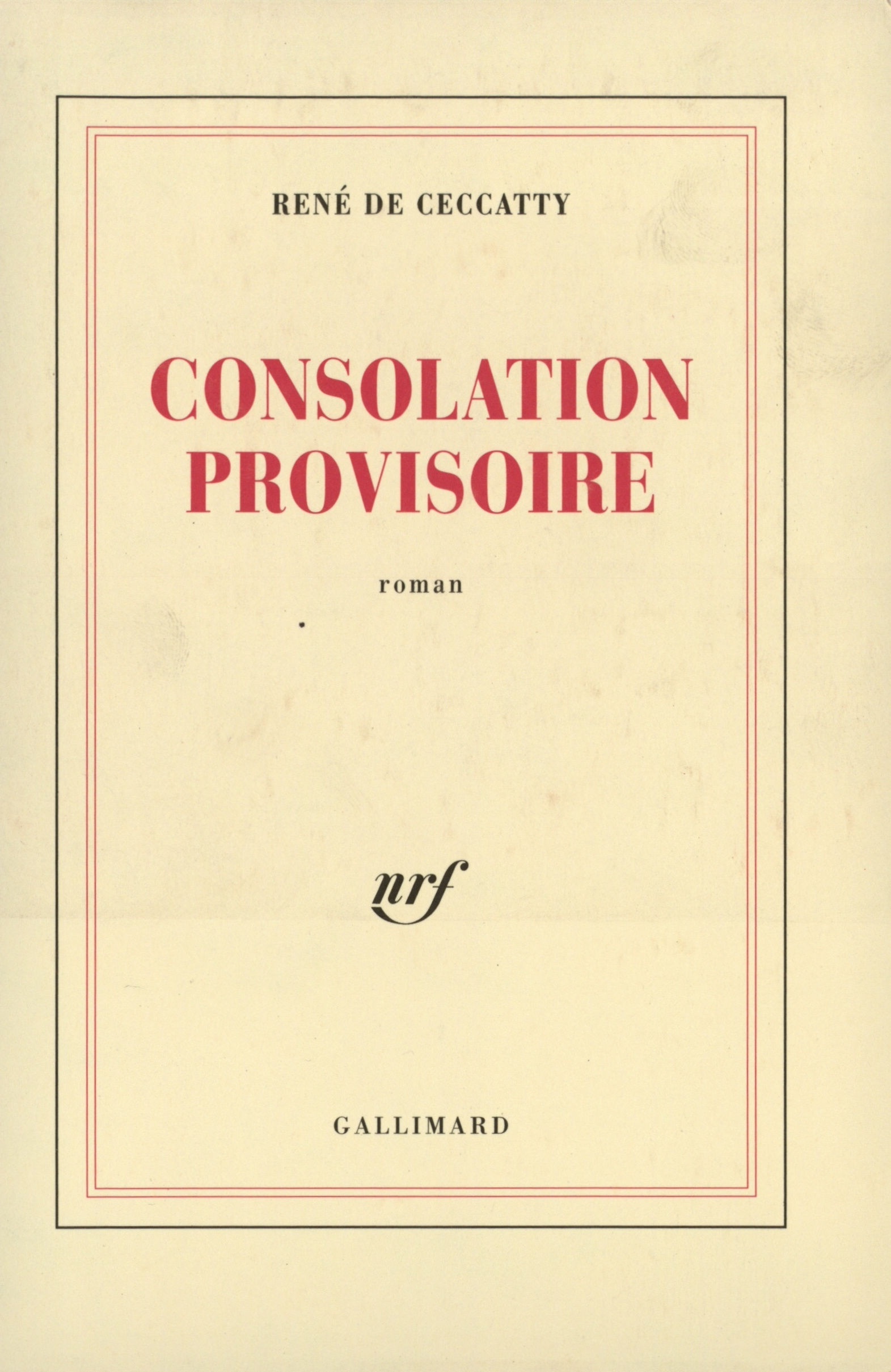 Consolation provisoire (9782070752089-front-cover)
