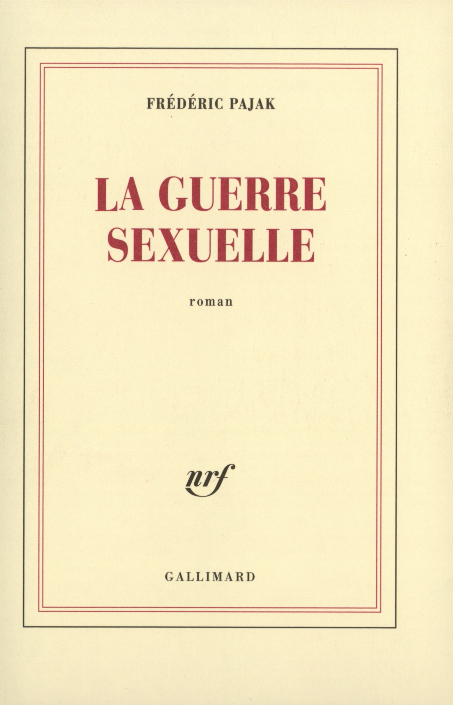 La guerre sexuelle (9782070776481-front-cover)