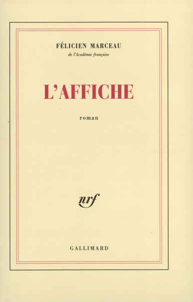 L'Affiche (9782070758401-front-cover)